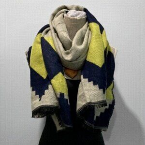 WESTERN Style Double Sided Large Scarf 26x75​​​​ ab